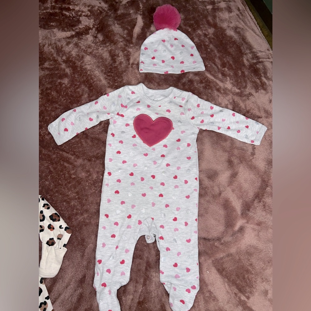 3 onesies one new without tag 2 lightly worn